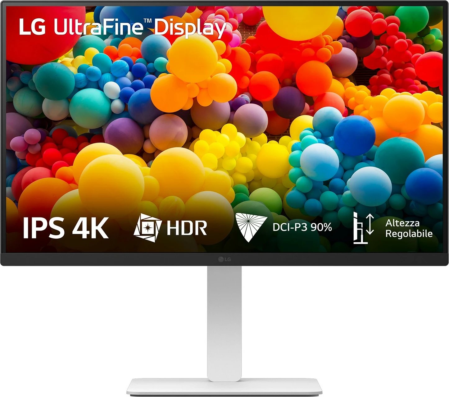 Monitor LG UltraFine 27US550-W, 27", 4K UHD, HDR10, i bardhë