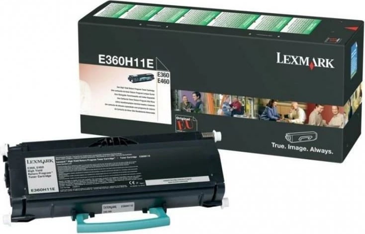 Toner Lexmark E360H11E, origjinal, rendiment 9000 faqe, i zi