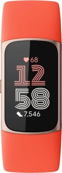 Smartwatch Fitbit Charge 6, AMOLED, GPS, NFC, Coral