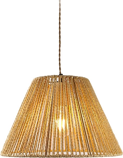 Llambë tavani Lubuto, metal dhe litar natyral, 34.5x23cm Llambë tavani Lubuto, metal dhe litar natyral, 34.5x23cm
