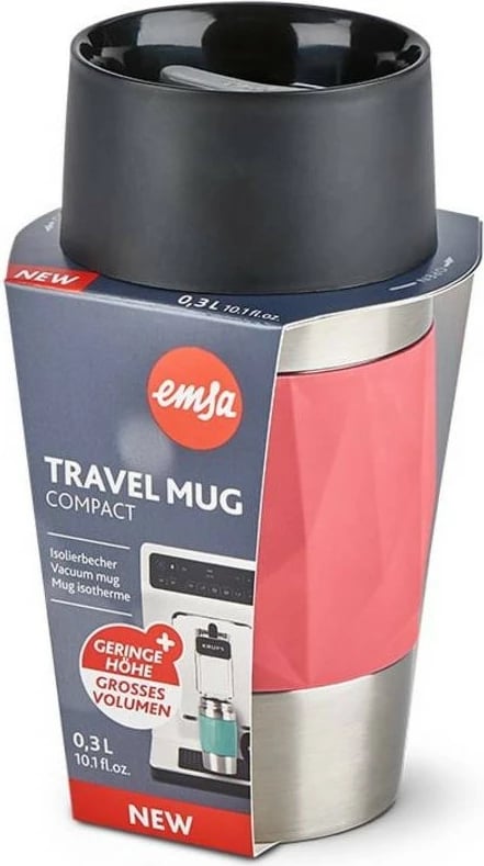 Termos Emsa TRAVEL MUG Compact 0.3L korale/inox