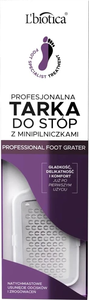 Mjet për pedikyr L'biotica Professional Foot File Express Pedicure për femra, 1 copë Mjet për pedikyr L'biotica Professional Foot File Express Pedicure për femra, 1 copë