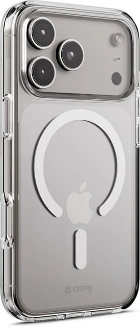 Mbështjellës, CRONG, Clear MAG Cover (CRGCLRMIP1763PTRS) për iPhone 17 Pro, MagSafe, polikarbon + TPU, transparent