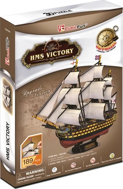 Puzzle 3D Cubic Fun HMS Victory, 189 pjesë Puzzle 3D Cubic Fun HMS Victory, 189 pjesë