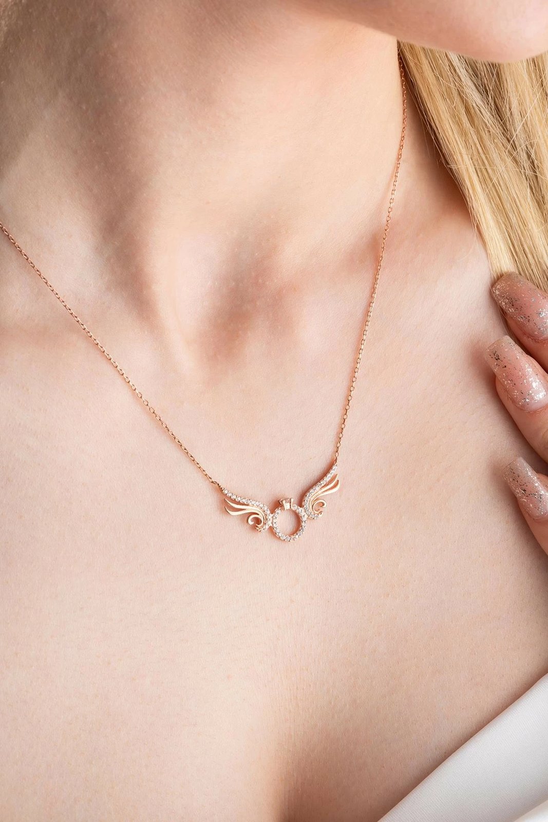 Qafore argjendi, ngjyrë rozë e artë, Jumeon, NRZ999089