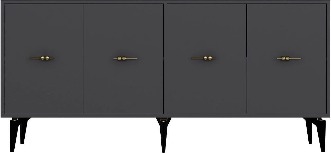 Konsol Skye Decor, ngjyrë antracit, Sinta