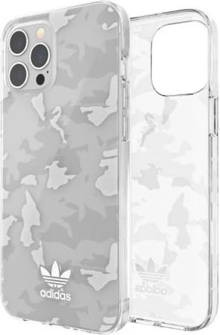 Mbështjellës Adidas OR SnapCase Camo për iPhone 12 Pro Max, transparent/bardhë