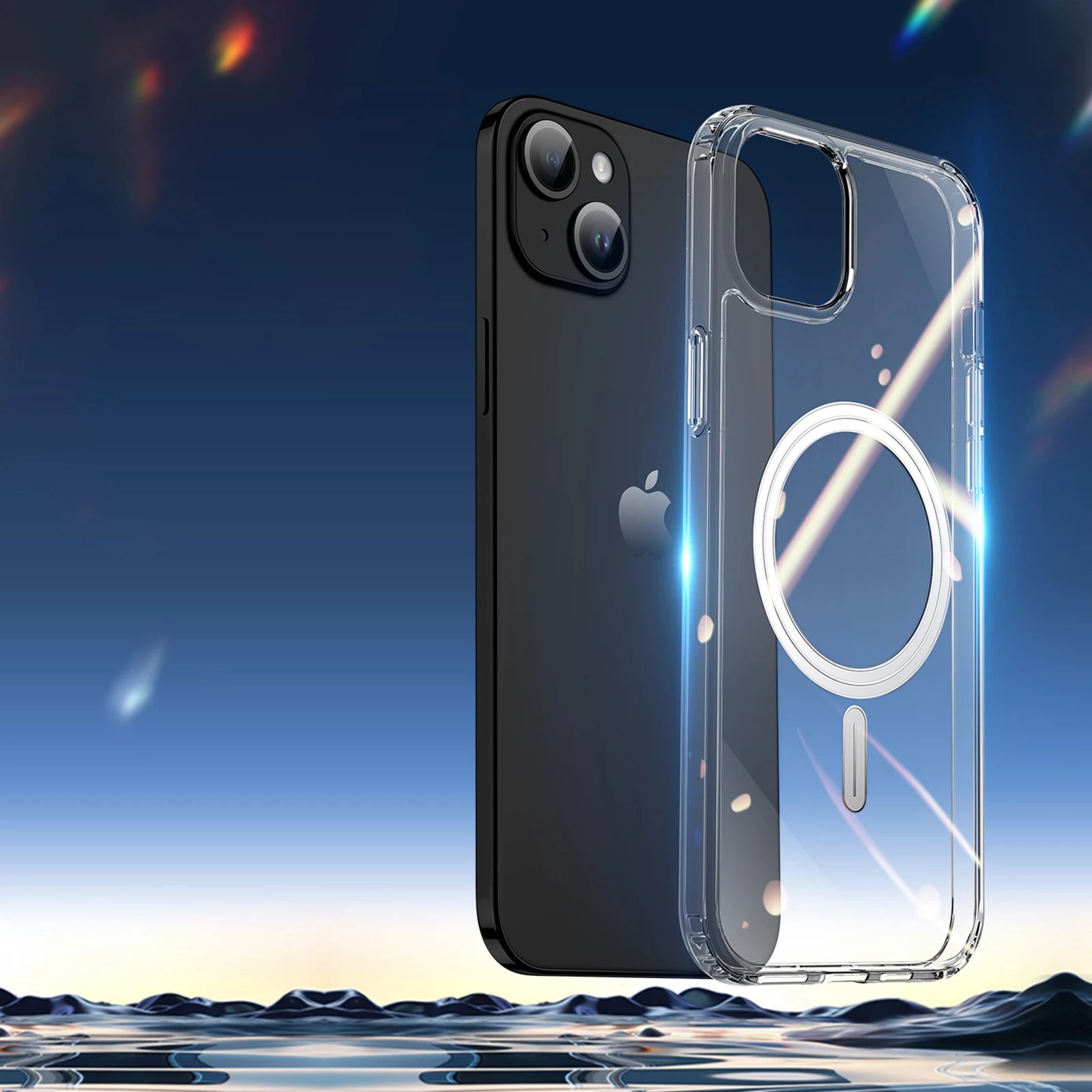 Mbështjellës Dux Ducis Clin për iPhone 15 Plus, MagSafe, Transparent