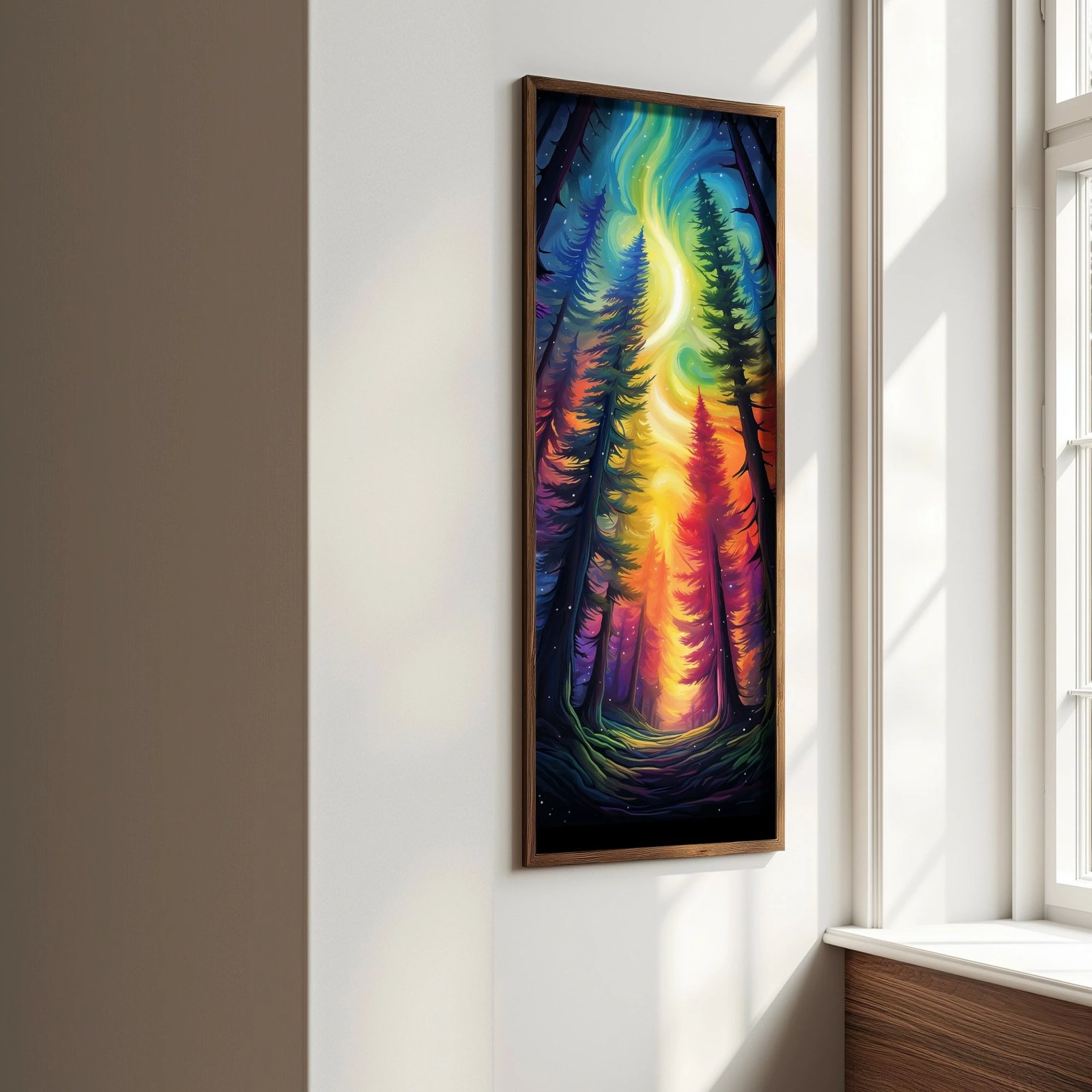 Pikturë dekorative me kornizë MDF, shumëngjyrëshe, Wallity EMR069