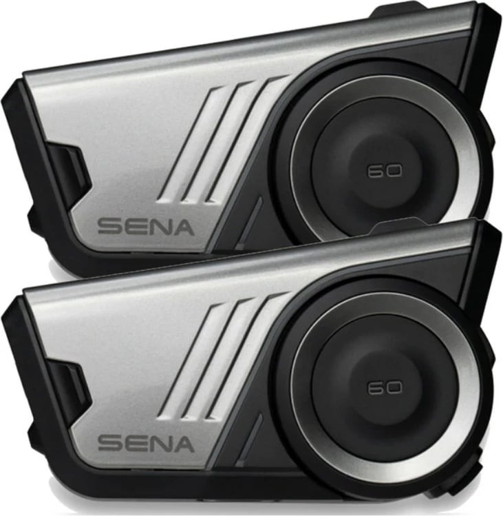 Interkom motoçiklete SENA 60S Duo, Bluetooth 5.3, IPX7, i zi, set prej 2 copë
