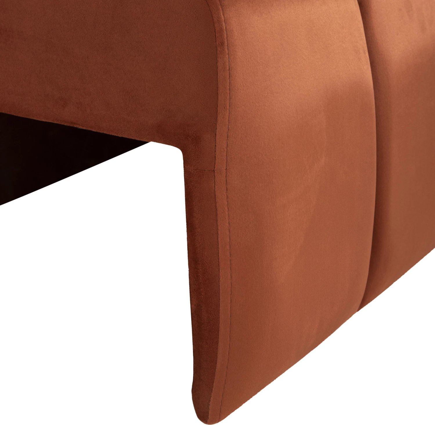 Divan qoshe-shtrat PROTON FH3272.09 kadife portokalli 225x94x70H cm