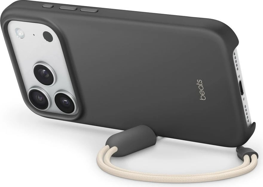 Mbështjellës Beats Kickstand për iPhone 17 Pro me MagSafe dhe kontroll kamere, granit-gri