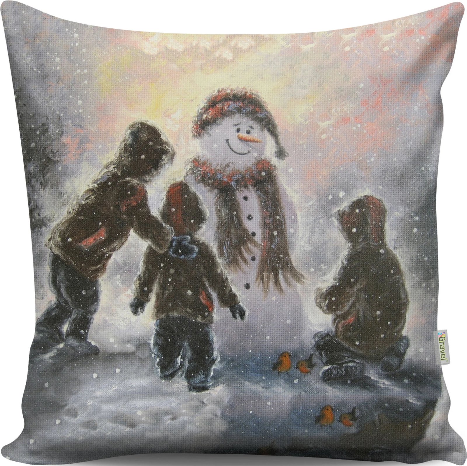 Jastëk dekorativ Evila Originals, A13079, shumëngjyrësh, 43x43cm