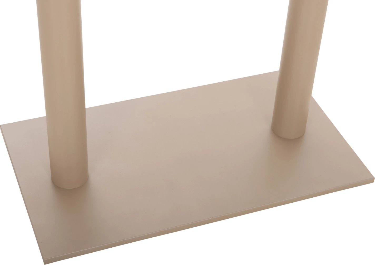 Baza për tavolinë bari, lartësi mesatare, dy kolona, metal mat kapuçino, FH478.25, 80x40x90cm