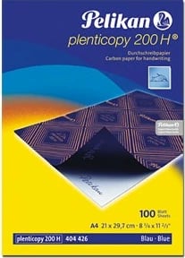 Letër karbonike Pelikan Plenticopy 200 H, A4, 100 fletë, kaltër