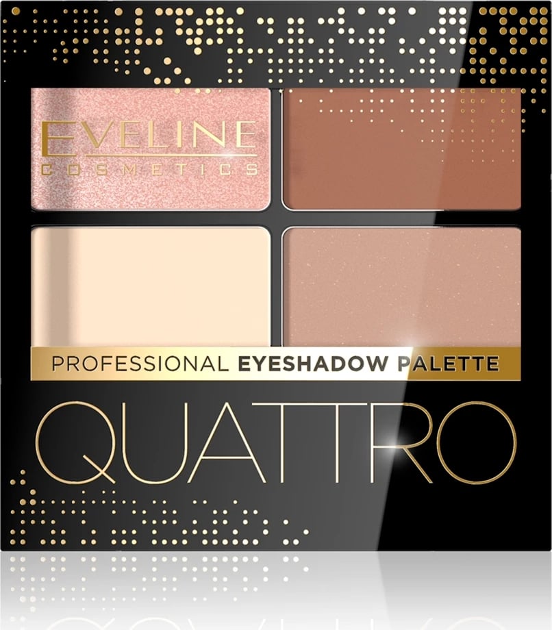 Paletë për sy Eveline Cosmetics Quattro Professional Eyeshadow Palette 05 për femra, 4 nuanca, 3.2g