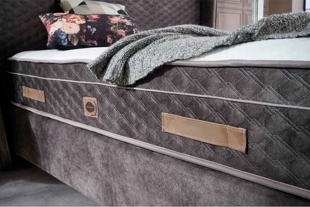 Dyshek IASIS, 160x200cm, i bardhë-antracit, 200x160x30