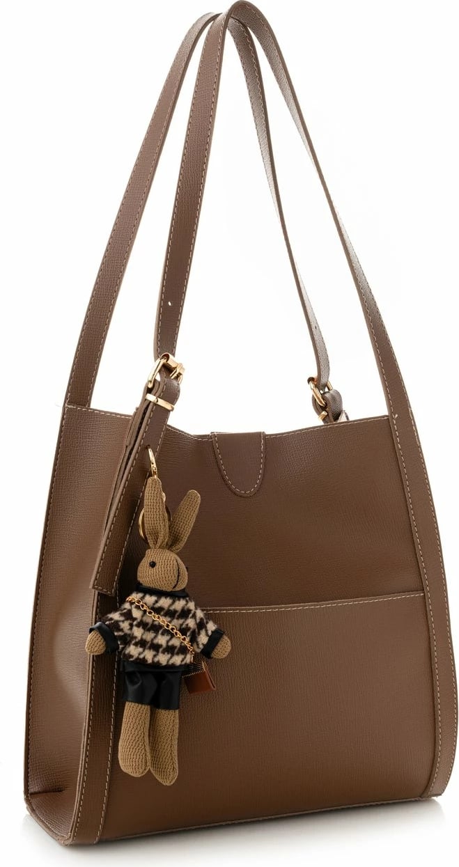 Çantë tote Lucky Bees, ngjyrë mink, 352