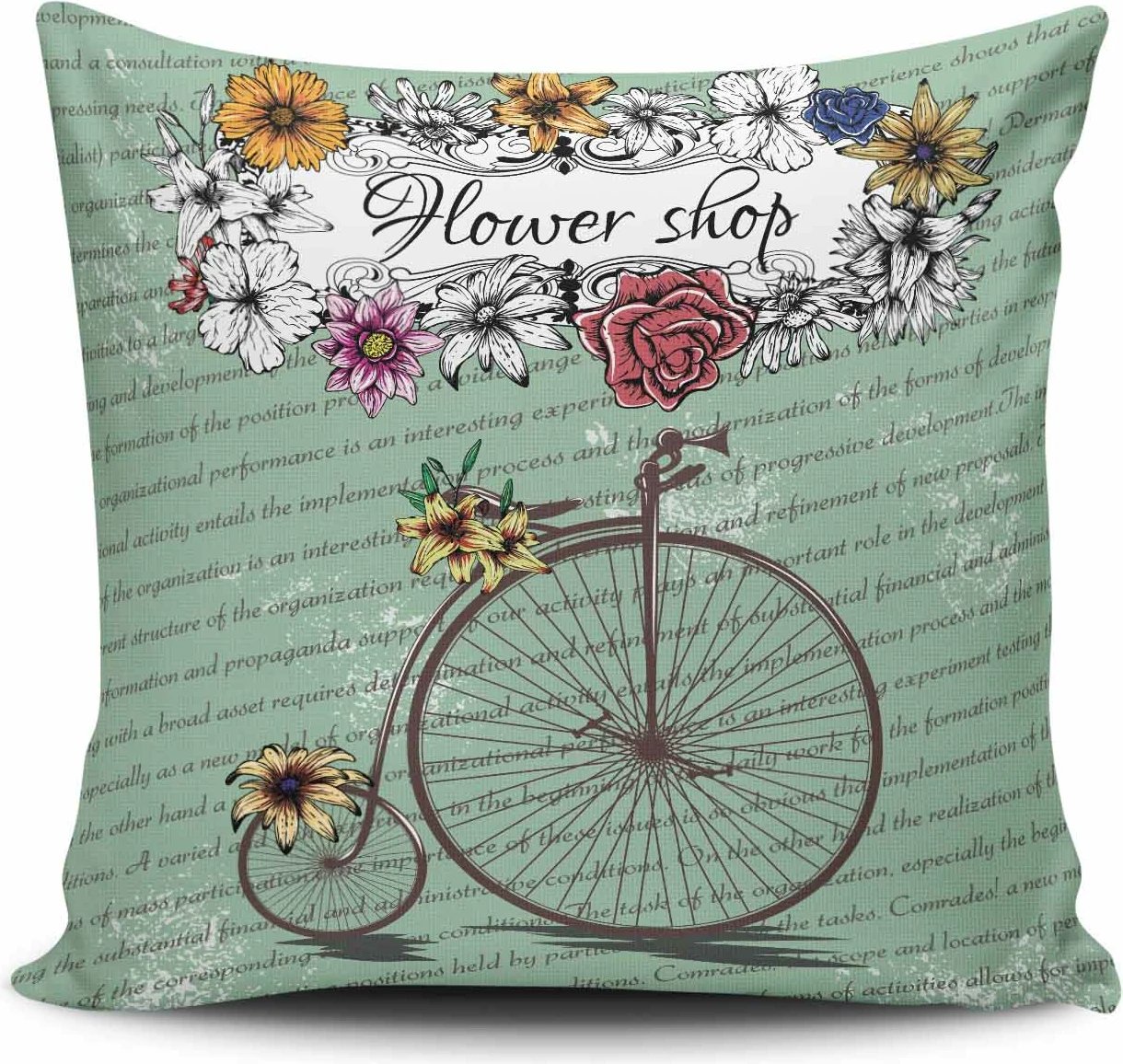 Jastëk mbulesë dekorative, shumëngjyrëshe, Evila Originals, NKLF-296, 43x43cm