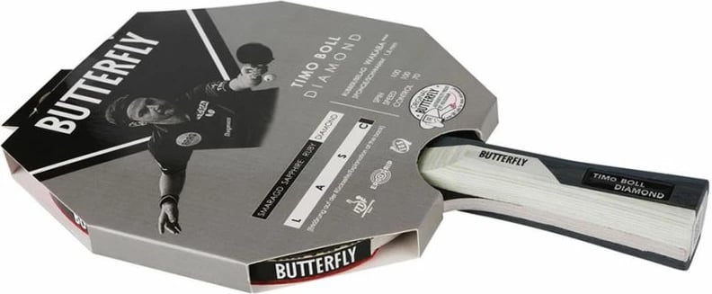 Raketë pingpongu Butterfly Timo Boll Diamond S841443 për meshkuj dhe femra