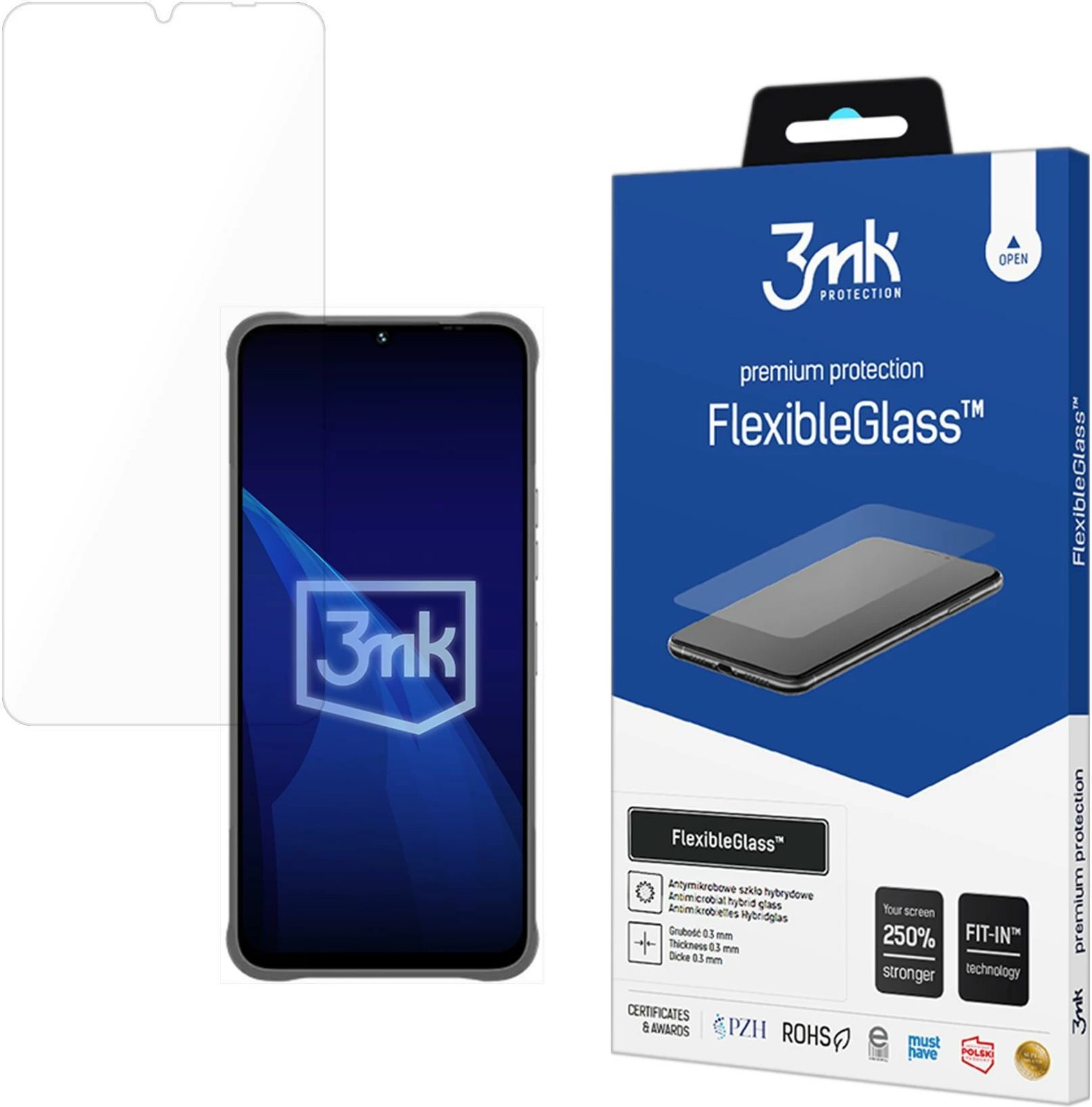 Mbrojtës ekrani FlexibleGlass 3mk për MyPhone Hammer Blade Va 5G