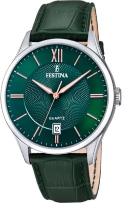 Orë dore FESTINA F20426/7 për meshkuj, e gjelbër