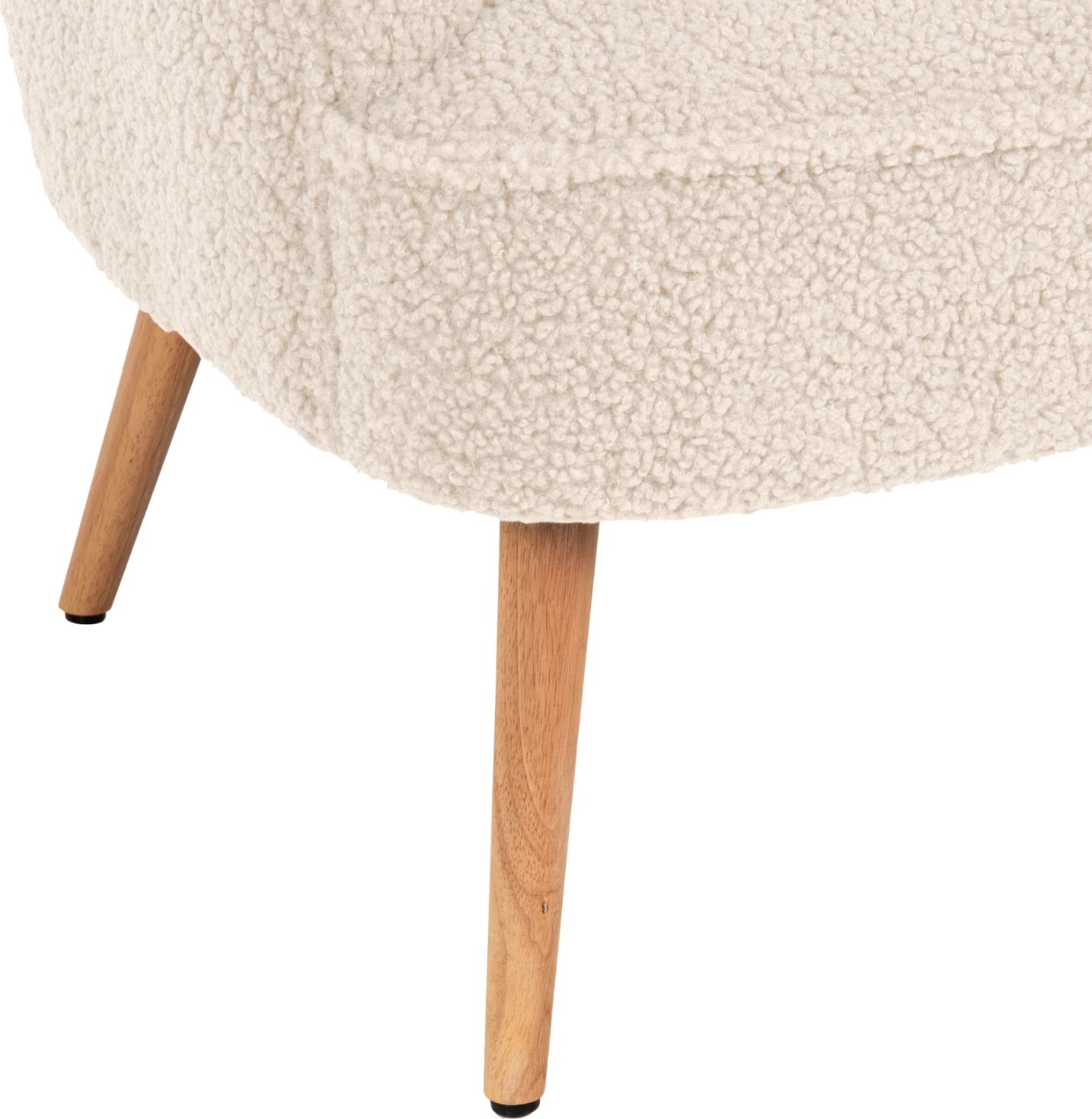 Fotelje MYLIE FH8394.23, pëlhurë boucle ecru, 66x75x93H cm