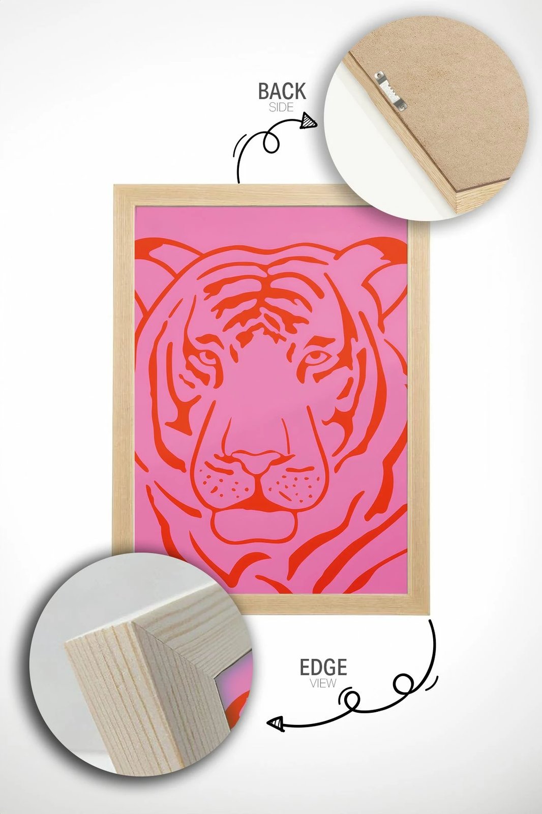 Pikturë dekorative me kornizë, Wallity, Artsrmdl17, shumëngjyrëshe, 33x48cm