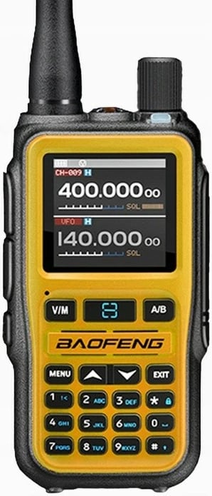 Radio portative BAOFENG UV-5R EU MINI me Bluetooth, USB-C, portokalli