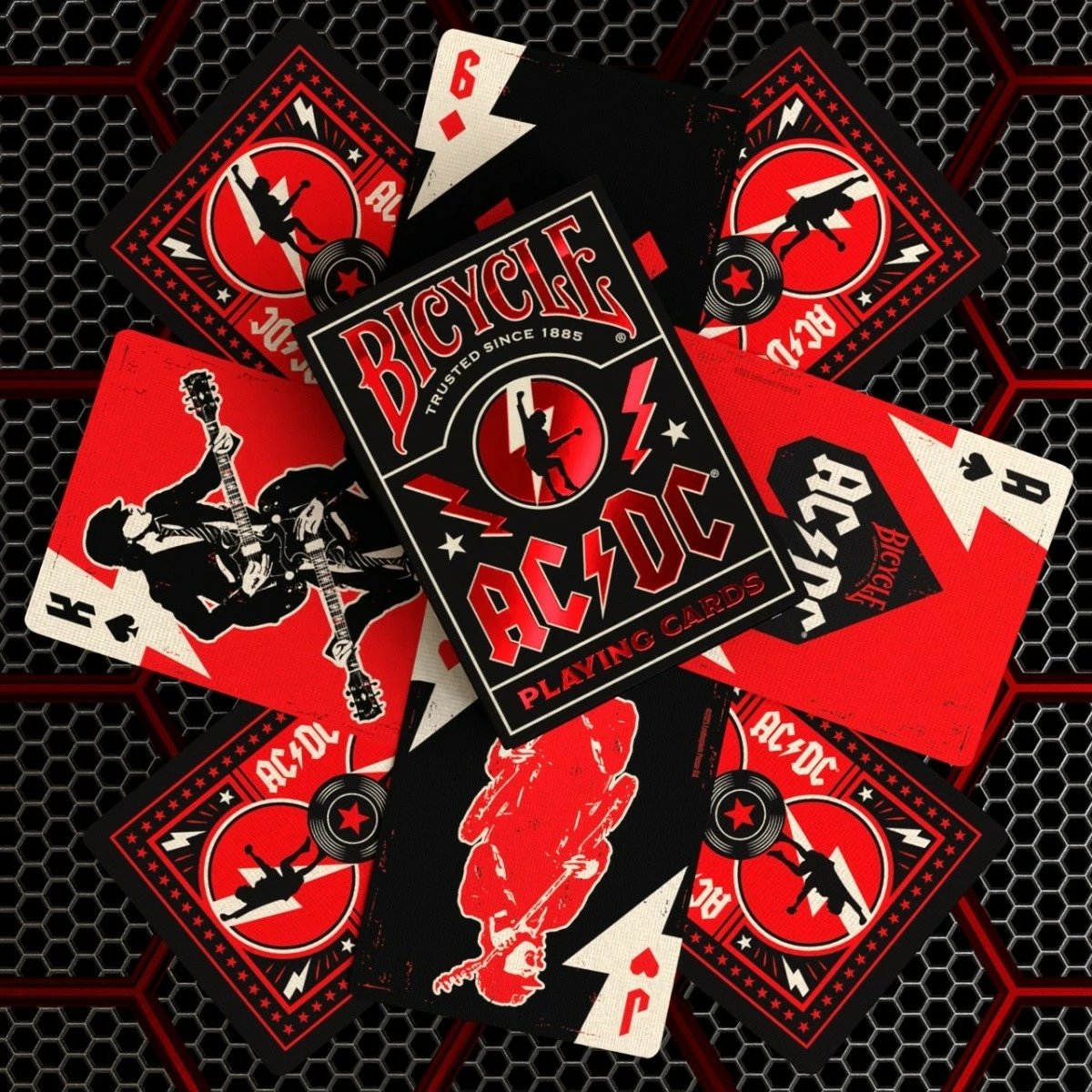 Letra loje Bicycle AC/DC, 52 copë, anglisht