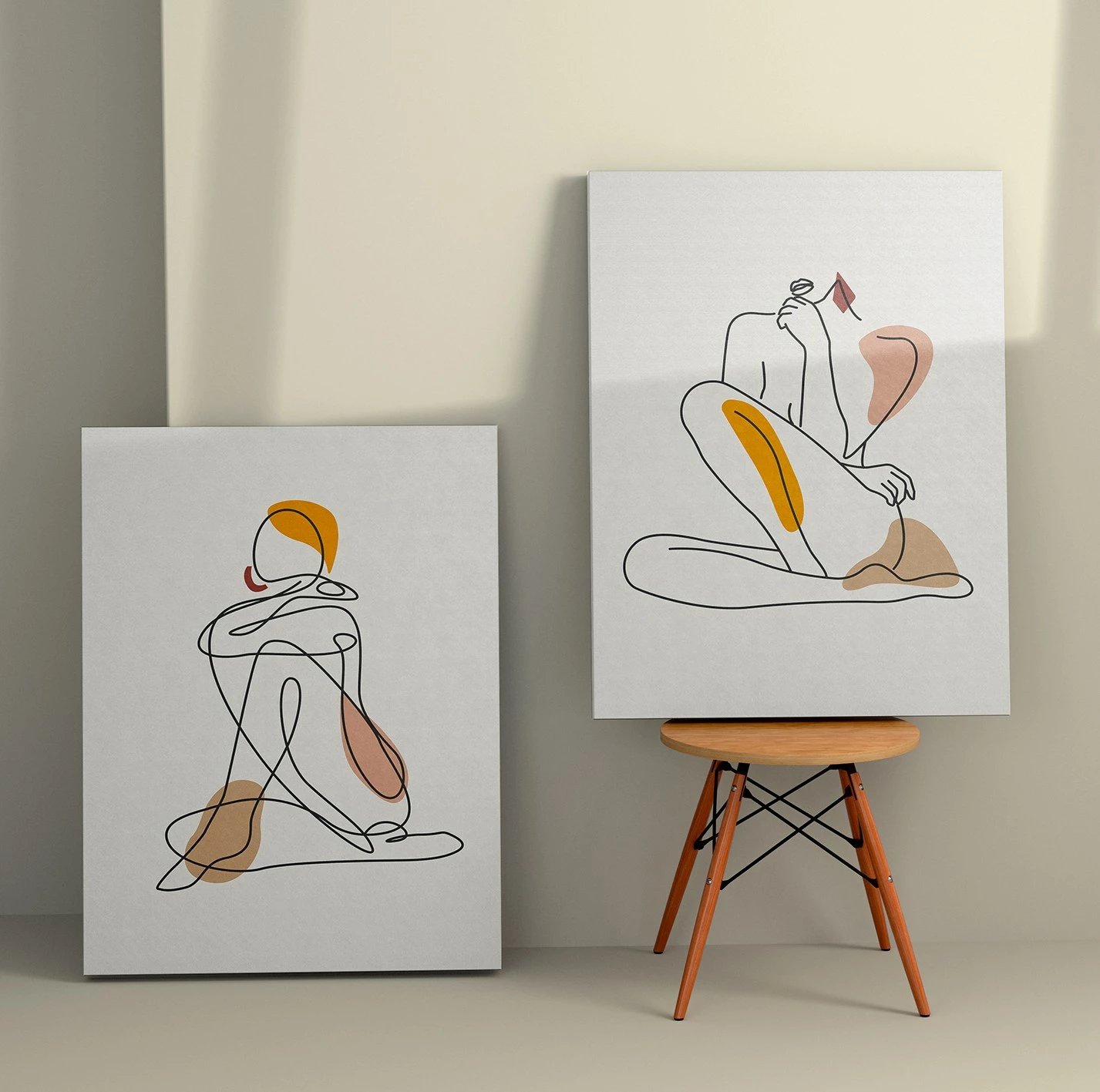 Pikturë dekorative në kanavacë (2 copë), Wallity, 2KNV4289, 70x100cm