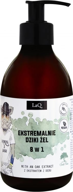 Xhel dushi për burra LaQ Extremely Wild Gel 8w1, 300ml