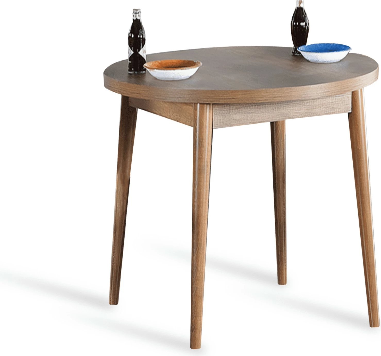 Tavolinë ngrënieje Hanah Home, stil barok, ngjyrë arre