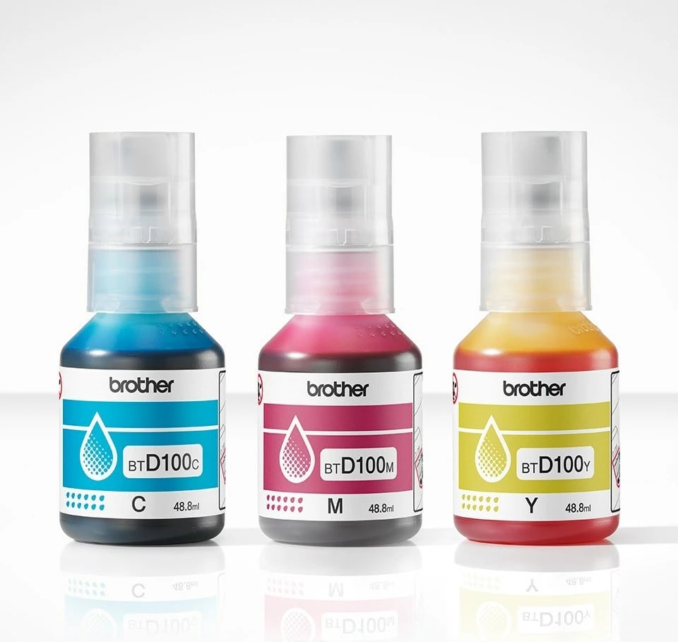 Set boje printeri Brother BTD100CLVAL, origjinal, për Brother, Magenta/Cyan/Yellow