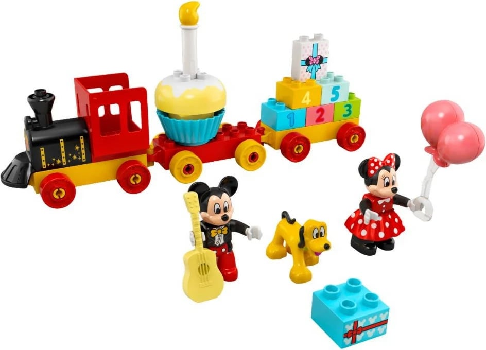 Set ndërtimi LEGO DUPLO Disney 10941 Birthday Train, Mickey & Minnie Mouse, 22 pjesë, për fëmijë, shumëngjyrësh Set ndërtimi LEGO DUPLO Disney 10941 Birthday Train, Mickey & Minnie Mouse, 22 pjesë, për fëmijë, shumëngjyrësh