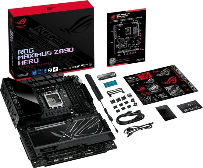 Pllakë amë Asus ROG MAXIMUS Z890 HERO, ATX, DDR5, Wi-Fi 7, Thunderbolt 4, E zezë