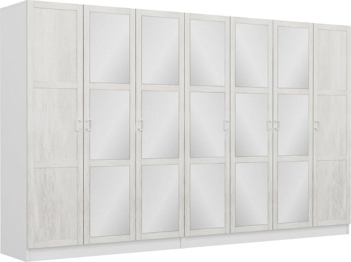 Dollap i bardhë për rroba, Skye Decor, Kale Country, 2467, 315x190x52cm