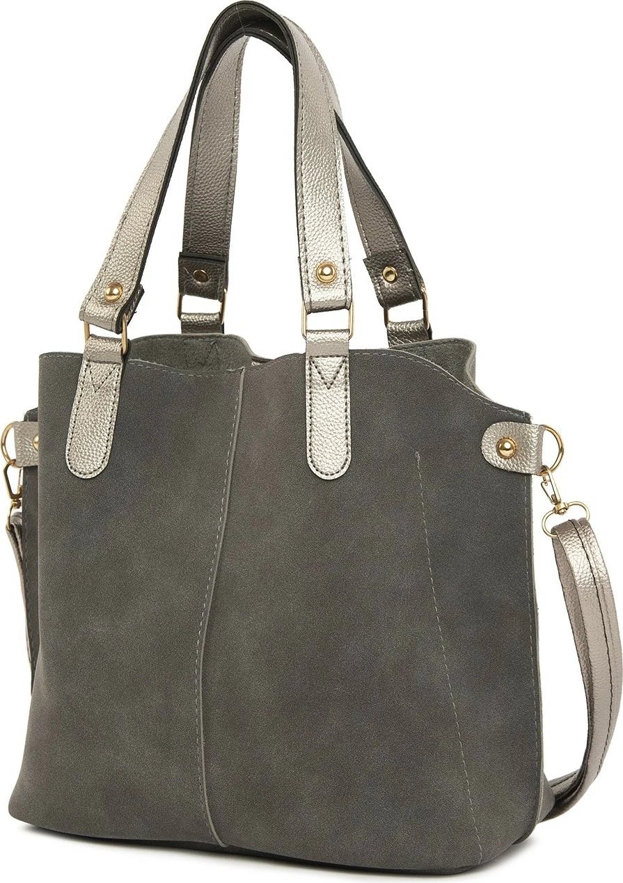 Çantë shpatull për femra, ngjyrë gri, Zoozie Bags 3554-46102