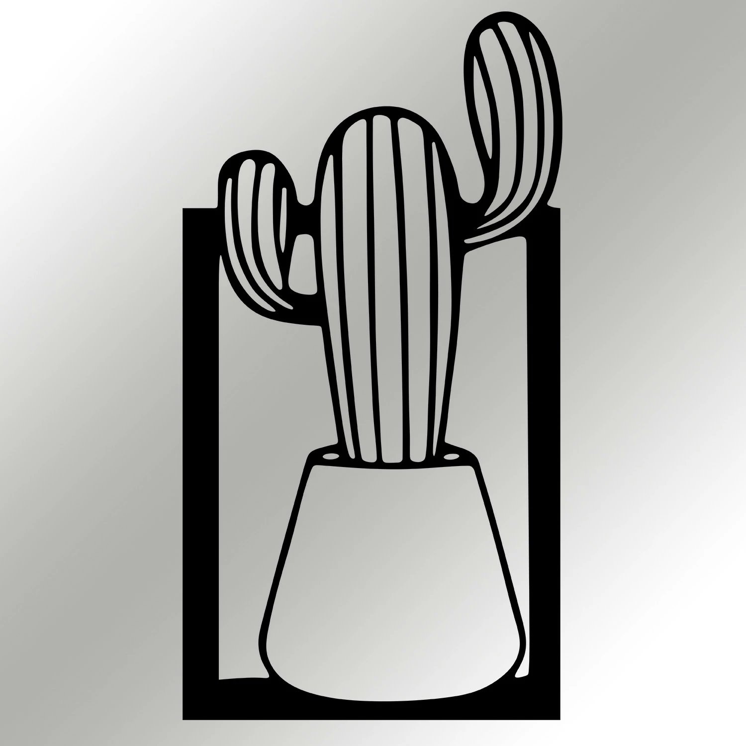 Aksesor dekorativ metalik për mur, Wallity, Mülhem, ngjyrë e zezë, 27x50cm