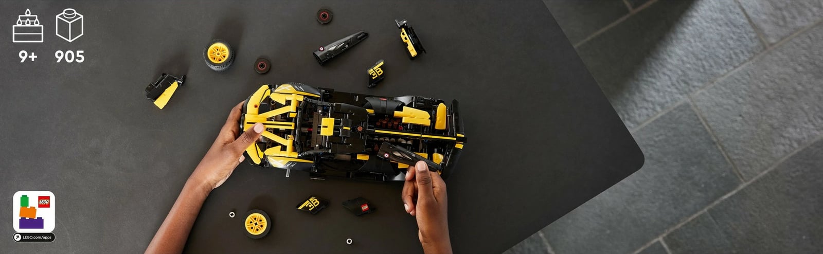 Set ndërtimi LEGO Technic Bugatti Bolide, 905 pjesë, plastikë, shumëngjyrësh Set ndërtimi LEGO Technic Bugatti Bolide, 905 pjesë, plastikë, shumëngjyrësh
