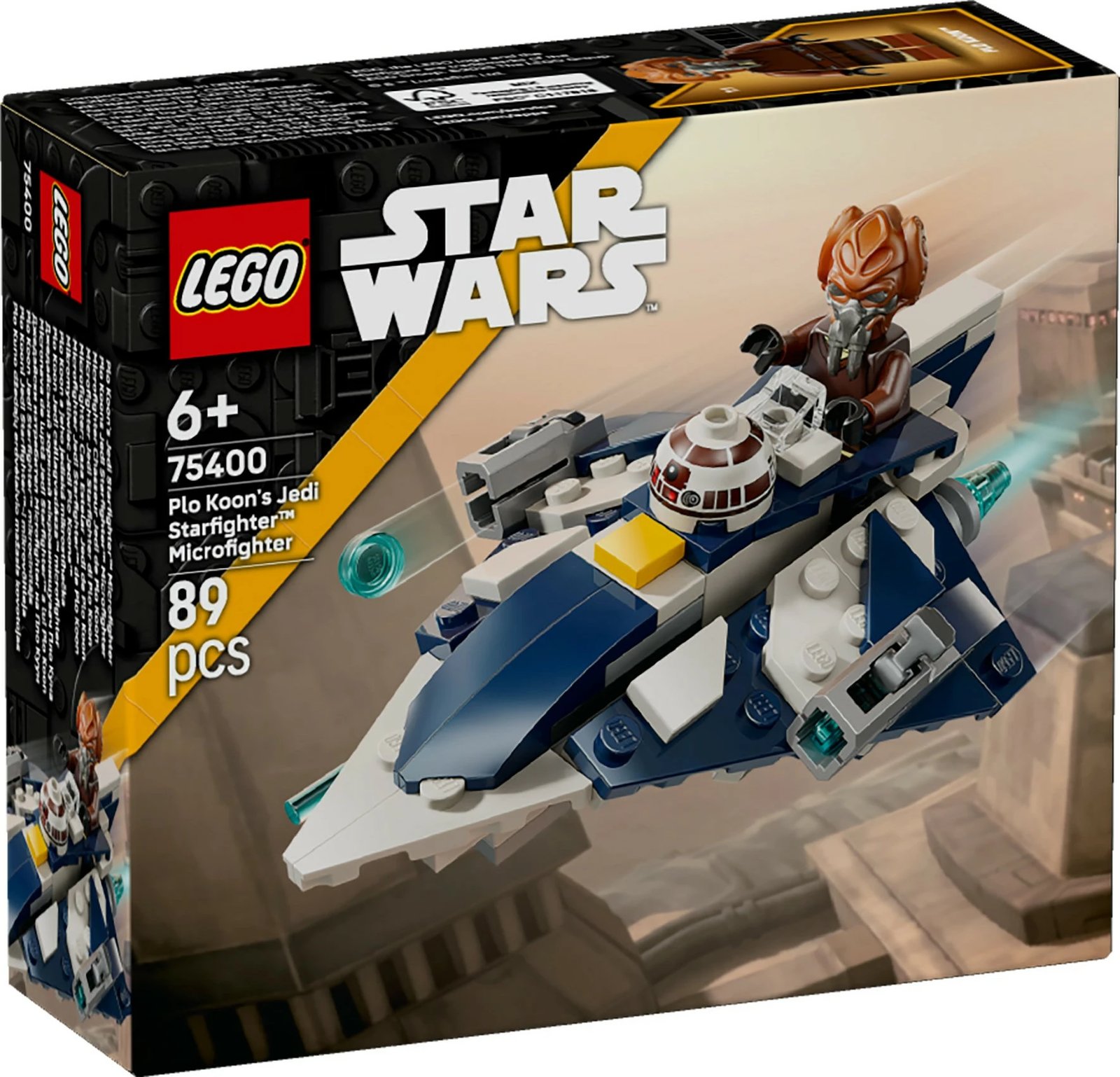 Set ndërtimi LEGO Star Wars 75400 Plo Koon’s Jedi Starfighter Microfighter, 89 pjesë, shumëngjyrësh