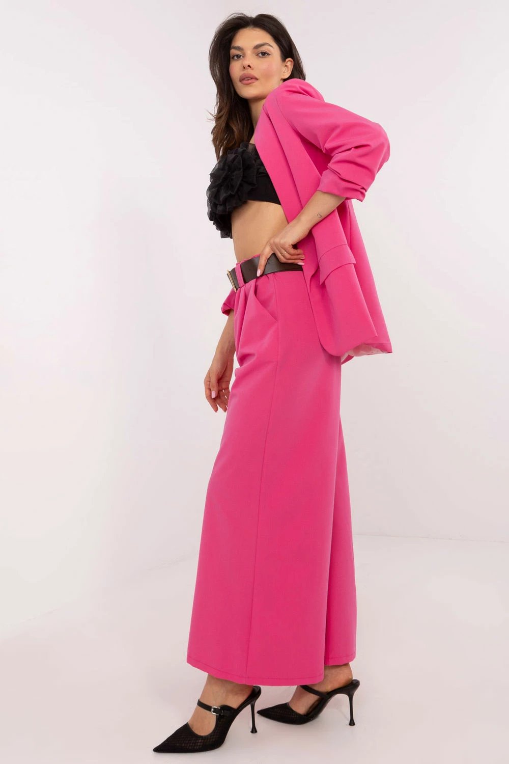 Pantallona femra Italy Moda 206409, rozë