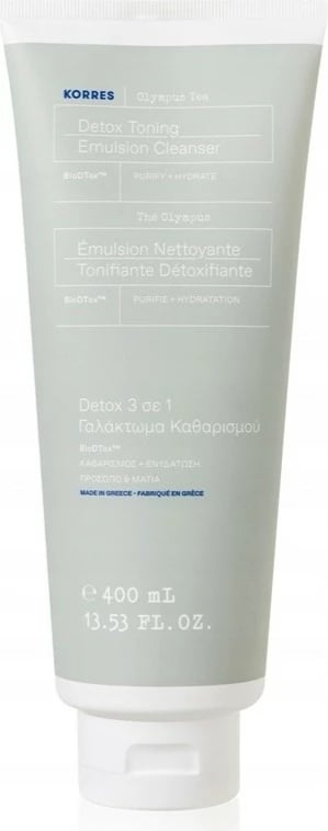 Emulsion pastrues fytyre Korres Olympus Tea Cleansing 3-in-1 për femra 400ml