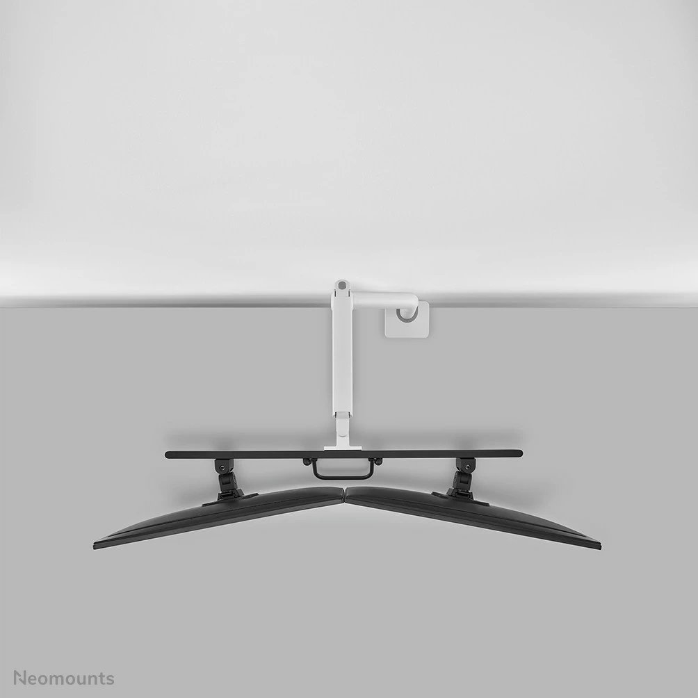 Krah monitori Neomounts DS75S-950WH2, për 2 ekrane, gas spring, Topfix, bardhë