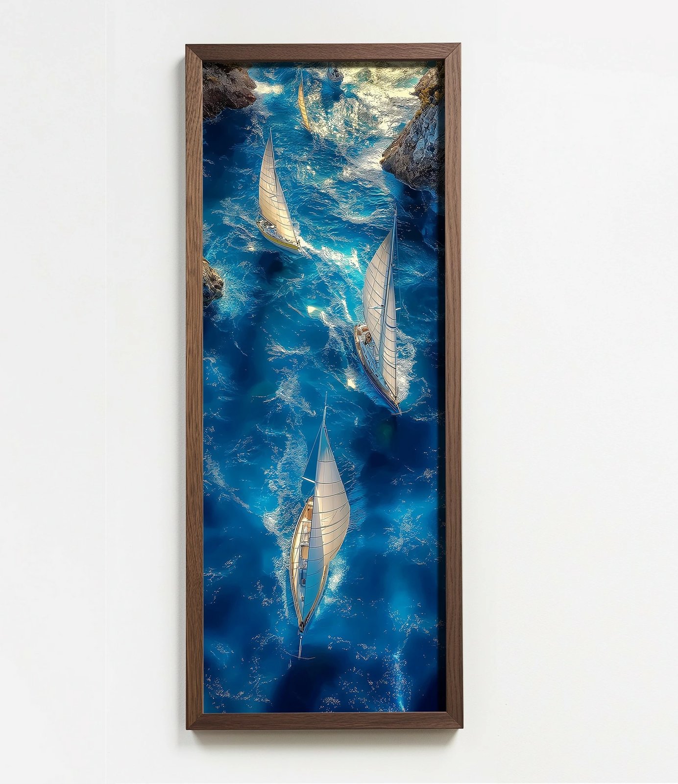 Pikturë dekorative me kornizë MDF, Wallity, LONG030-S/120-40, shumëngjyrëshe, 40x120cm