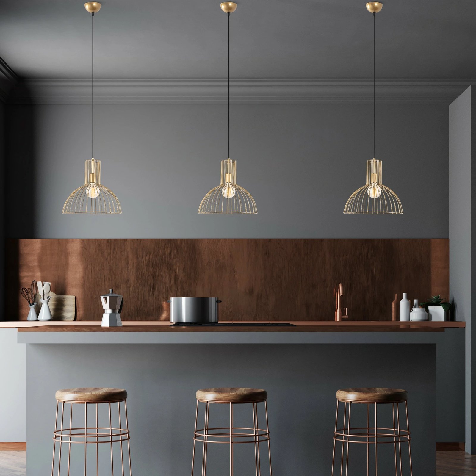 Llambë tavani Opviq, ngjyrë ari, Tabut - Mr - 672-1 Llambë tavani Opviq, ngjyrë ari, Tabut - Mr - 672-1