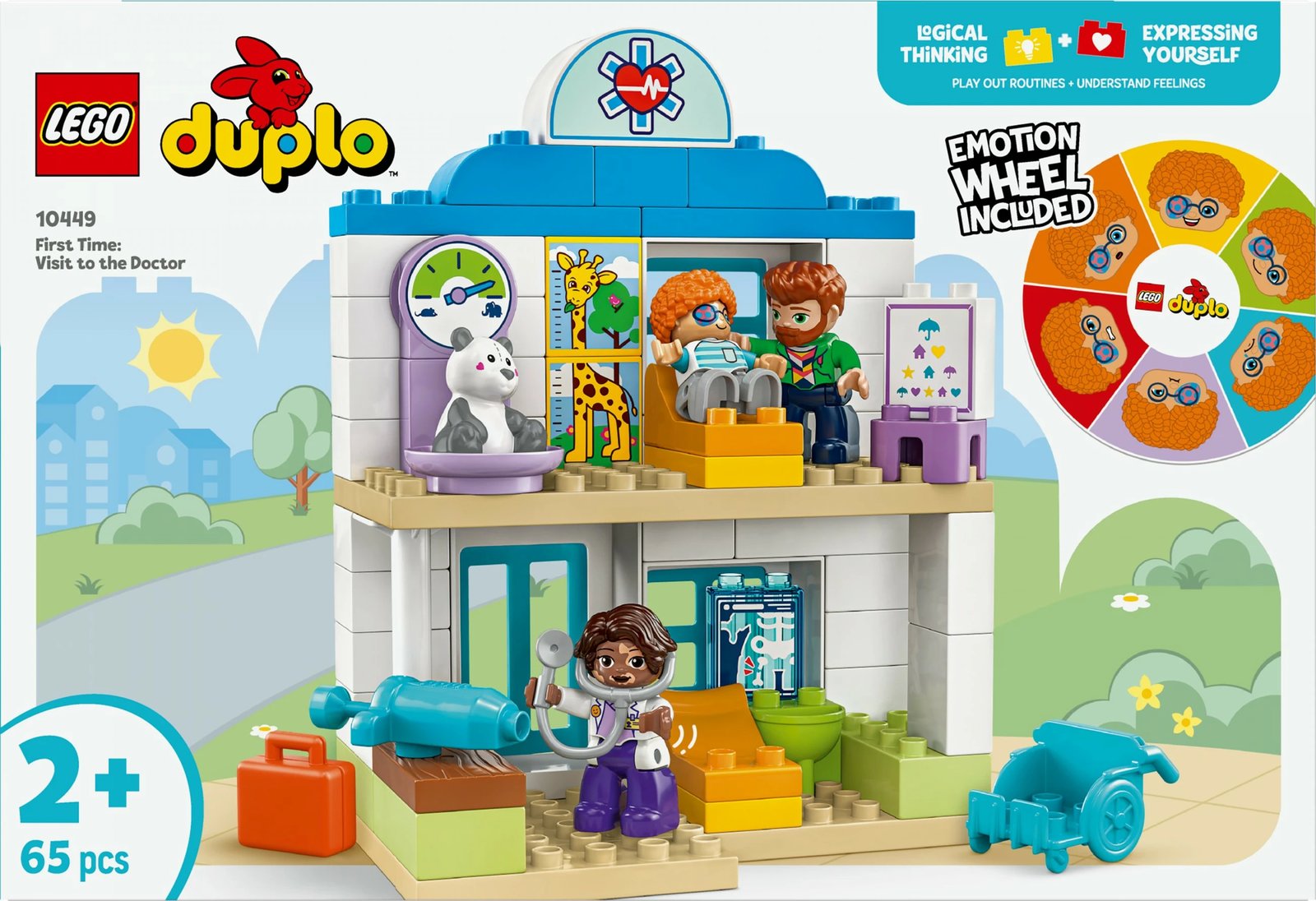 Set ndërtimi LEGO DUPLO 10449, 65 pjesë, shumëngjyrëshe