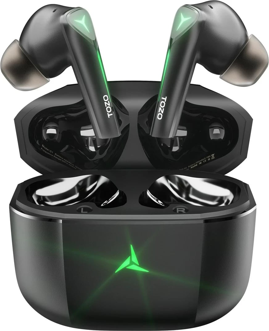 Kufje TOZO Gaming Pods True Wireless Stereo (TWS) In-Ear USB Type-C Bluetooth, Zezë