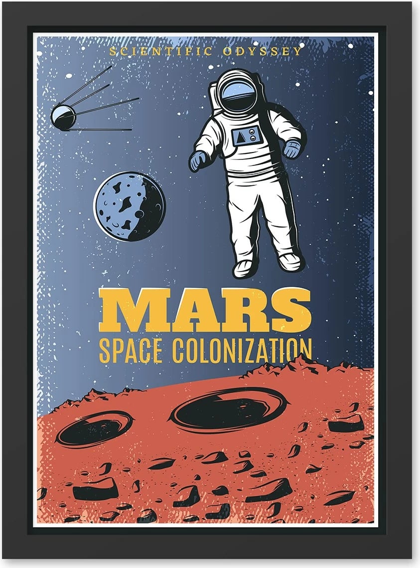 Pikturë dekorative me kornizë MDF, Mars (40x55)