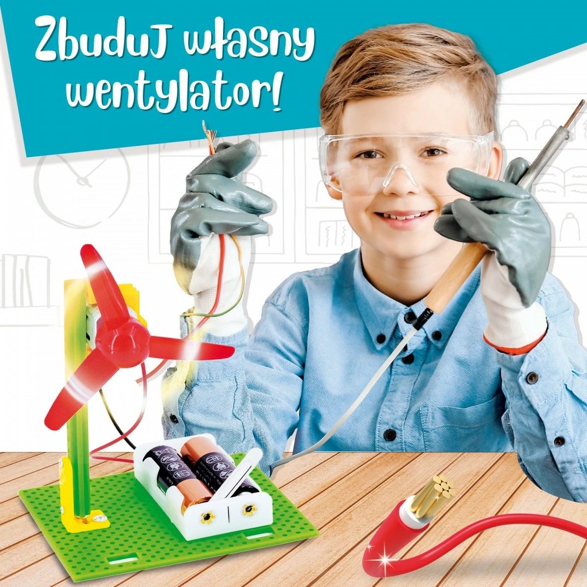 Set shkencor Lisciani Im a Genius Science Kit Electricity Experiments, për fëmijë